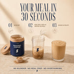 How to prepare Daily Shake Whipped Coffee meal replacement shake in three steps