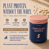 Chocolate Soufflé Daily Shake plant protein with pea and faba beans, vegan and lactose free