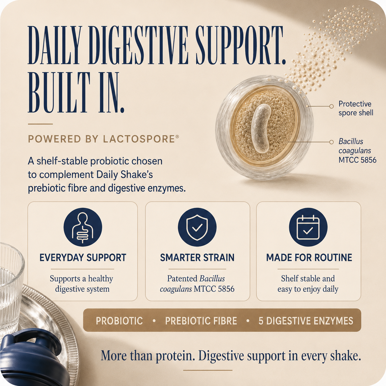 Acai x10 Sachet Pack digestive support with LactoSpore probiotic, prebiotic fibre and five digestive enzymes