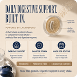 Strawberry Cheesecake x10 Sachet Pack digestive support with LactoSpore probiotic, prebiotic fibre and five digestive enzymes