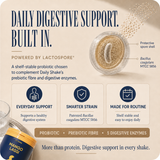 Mango Lassi Daily Shake digestive support with LactoSpore probiotic, prebiotic fibre and five digestive enzymes
